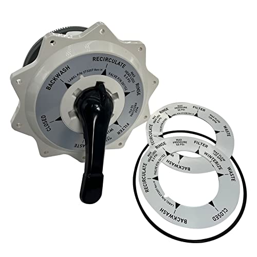 2 Inch 270067 Top Valve Assembly Replacement Kit Replacement for Hiflow Top and Side Mount Pool Spa Multiport Valve