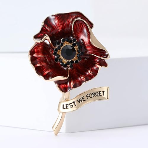 Image of Rhinestone Flower Brooches for Women Enamel Floral Brooch Lapel Pins for Mom Wife Elegant Dress Accessories Mother's Day Jewelry Gifts