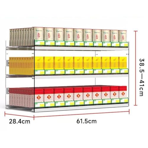 Présentoir à cigarettes transparent pour optimiser les rayons des supermarchés