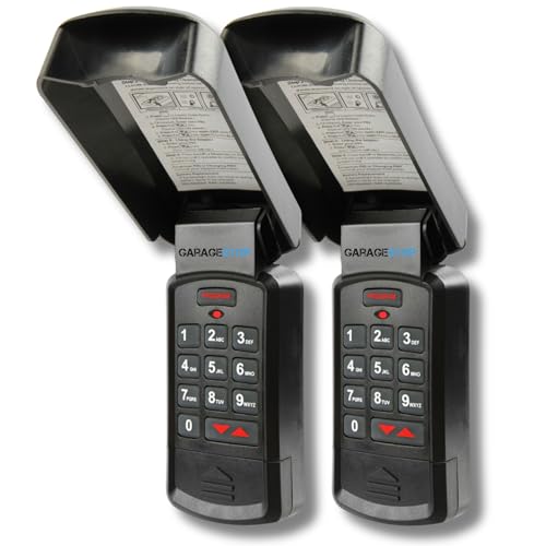 Garage-Stop-2X-for-Genie-Garage-Door-Opener-Keypad-GK-R-GK-BX-37332R-fits-All-Genie-Intellicode-Overhead-Garage-Door-Openers-Wireless-Garage-Door-Keypad-Black-Design-Limited-Edition