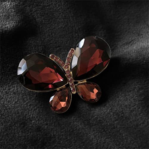 Afsjeep Butterfly Insect Pins Brooch Fashion Beauty Rhinestone Butterfly Brooch For Women Gold Zinc Alloy Crystal For Wedding/Banquet/Birthday Party #TOP3