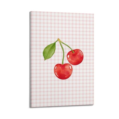 Impression sur toile de cerises JIDUHON 20x30 cm tableau moderne avec cadre pour cuisine