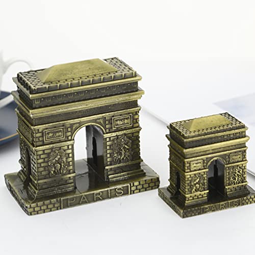 Homsfou Metal Metal Paris Arch Model Vintage Bronze Paris Triumphal Arch Statue Artificial World Famous Buildings Artwork Sculpture #TOP6