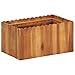 Produktbild vidaXL Akazienholz Massiv Pflanzkübel Blumenkasten Hochbeet Pflanzkasten Gemüsebeet Pflanzbeet Frühbeet Blumenkübel Blumentopf 50x30x25cm