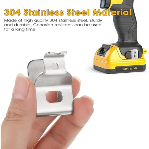 Miniatura 4 de Bodya 6 Ganchos De Clip Para Cinturón De Taladro Eléctrico Con Tornillos Para Herramientas Eléctricas Dewalt De 20 V N268241