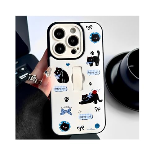 SDBEER IPhone 14 Prop nbs[Lbg یP[XA킢LfUCAu[{tAFx[X ACtH14 iPhone16/15 ProMaxΉ(ubN,iphone14 pro)