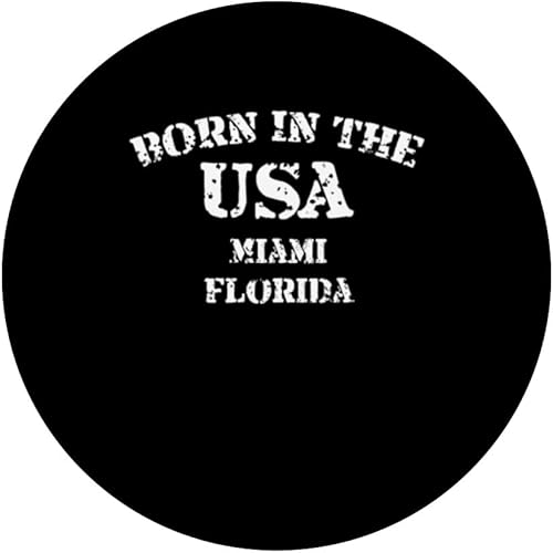 Miniatura 3 de Miami Florida Born in the USA distressed PopSockets Swappable PopGrip