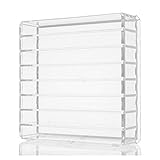 ROWNYEON Acrylic Makeup Organizer 8 Compact Makeup Holder Organizer For Vanity Clear Cosmetics Makeup Drawer Organizer Makeup Organizer Countertop Makeup Tray With Removable Dividers