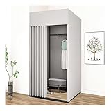 Pengfei Fitting Room, Portable Dressing Room Frame with Curtain and Hook, Changing Room for Clothing Store, Boutiques, Office, Temporary Privacy Space, Easy to Assemble, White, 39x39x79 inch (Gray)