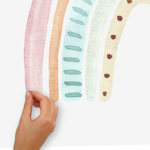 Sticker géant Arc en Ciel aquarelle RoomMates repositionnable pour mur - 4
