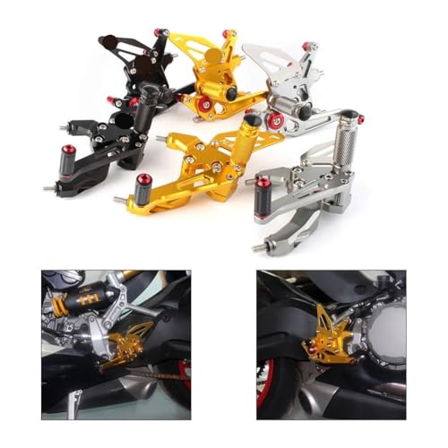 Repose pied moto arrière réglable aluminium Panigale 959 commande reculée - 2