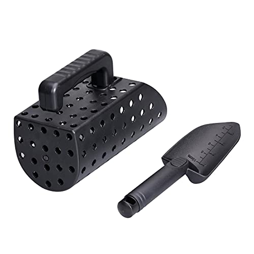 DEWIN 2pcs Sand Spoon and Shovel Set,Treasure Digging Tool with Handle Underground Metal Detector for Gardening Camping Hiking - Image 2
