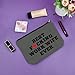 Sazuwu Work Wife Gifts Gray Makeup Bag Coworker Leaving Gifts for Women Farewell Funny Best Work Wife Ever Cosmetic Bag New Job Gifts for Her Birthday Retirement Christmas Gifts Travel Pouch