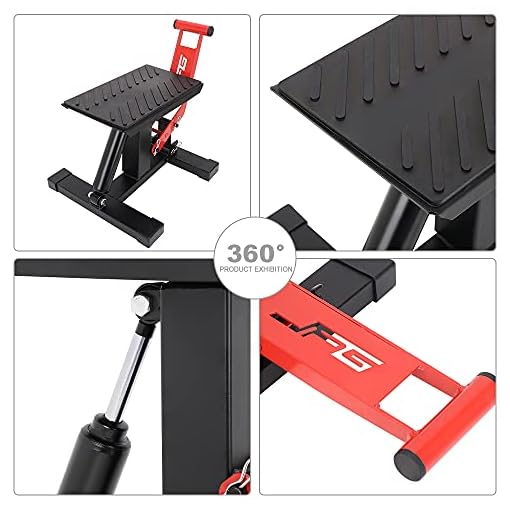JFG RACING Motorcycle Dirt Bike Stand Lift Jack Hoist Table Height