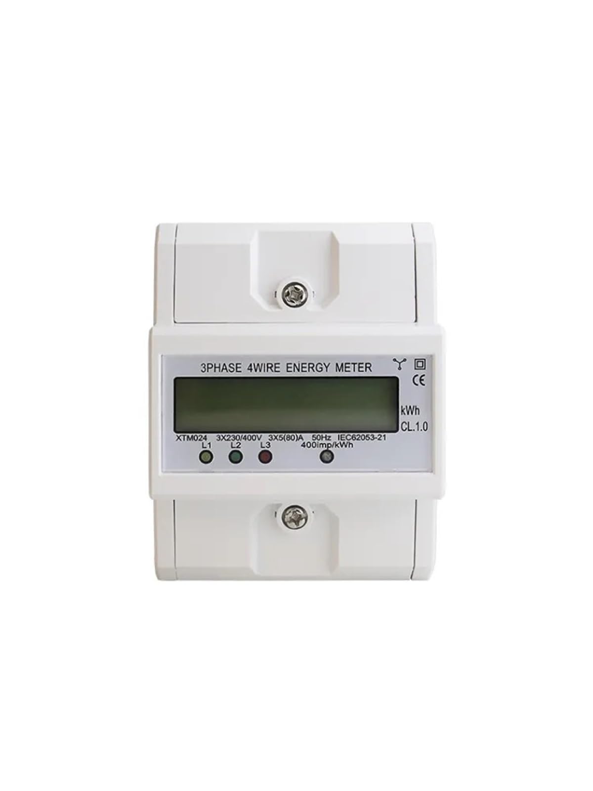 Wattmètre triphasé électronique 380V XTM024 avec affichage digital haute précision