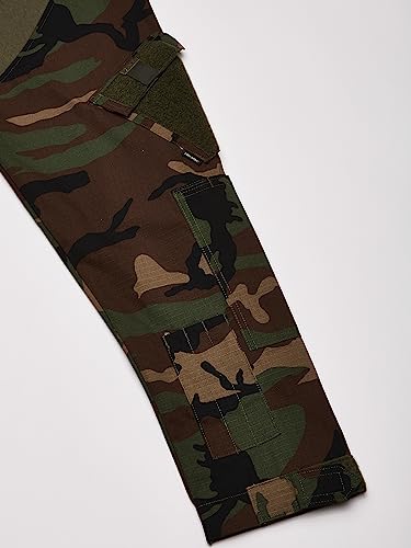Tru-Spec Men's Regular T.r.u. 1/4 Zip Combat Shirt, Woodland/Olive Drab, Medium #TOP2