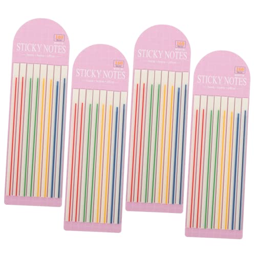 STOBOK 5Pcs 4 Adesivos De Escritório Adesivos Transparentes Fita Adesiva Colorida Guias Faça Você Ma