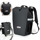 HENMI 3in1 Fahrradtasche 28L, Geeignet als Gepäckträgertasche, Rucksack, Umhängetasche, Fahrradtaschen Gepäckträger mit Wasserdicht und Reflektierend Funktion