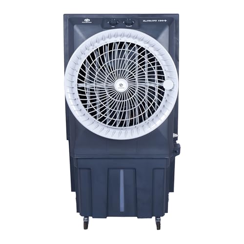 Novamax Rambo Plus 150 L Air Cooler with Auto-Swing Technology, High-Density Honeycomb Cooling Pads, Powerful Air Throw With 4-Way Air Deflection, 3-Speed Control & Auto Water Refill System (Grey) Novamax Rambo Plus 150 L Air Cooler with Auto-Swing Technology, High-Density Honeycomb Cooling Pads, Powerful Air Throw With 4-Way Air Deflection, 3-Speed Control & Auto Water Refill System (Grey)
