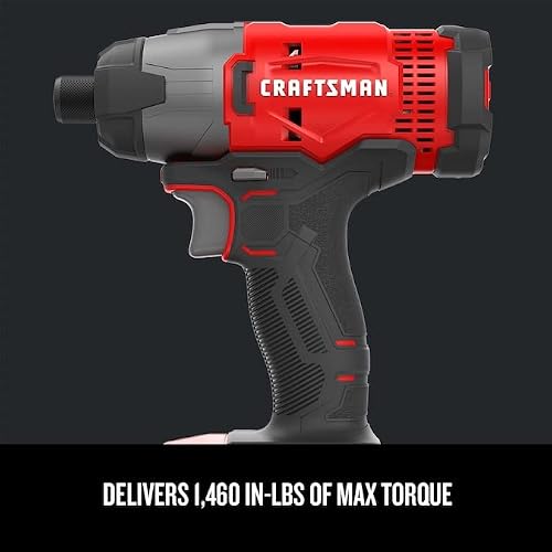 Craftsman V20 Impact Driver Kit, Cordless, 2-Batteries, 1/4-Inch (Cmcf800C2) #TOP2