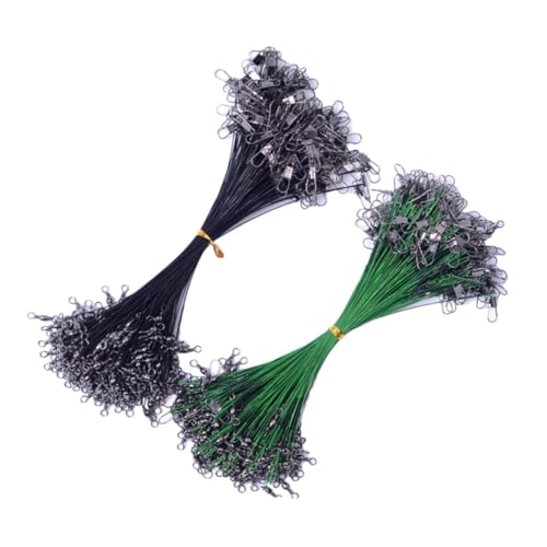 VANZACK 100pcs 20cm Lure Line Steel Wire Front Wire Sinking Braid Fishing Line Random Color