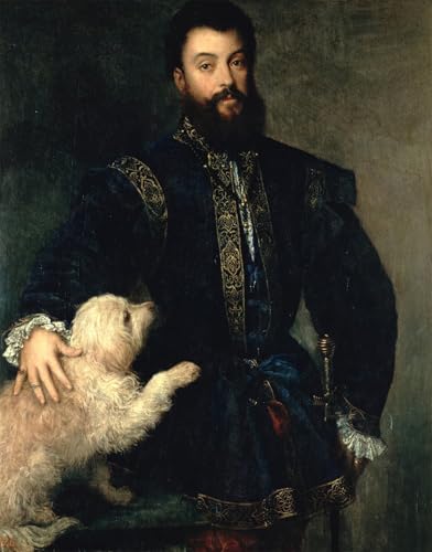 Affiche Toile Federigo Gonzaga Tiziano Vecelli Décoration Salon 60x90cm