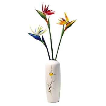 【セット販売】木製ベースとリアルな造花アレンジメント（ストレリチア等） セット販売】木製ベースとリアルな造花アレンジメント