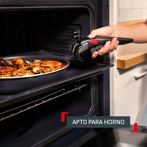 Miniatura 6 de Tefal Ingenio Enjoy - Juego De 3 Sartenes 22 24 28 Cm Mango Extraíble, Apto Inducción, Antiadherentes, Revestimiento Titanio, Thermo-Signal, Calentamiento Rápido, Apto Horno