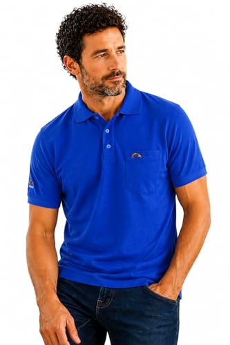 Image of Men Regular fit Polo Neck Front Pocket ||Pocket Embroidery Casual Wear||Half Sleeve Side on Sleeve Embroidery|| Button Closer t Shirt for Men