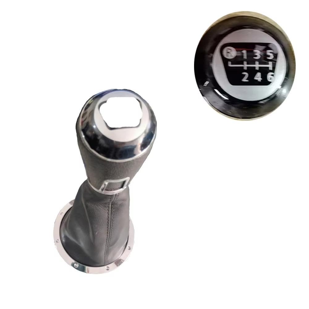 YDXHERTA 5 6 Speed PU Leather Car Gear Shift Knob Boot Lever Gaiter for GOL for Pointer for Saveiro for Parati 2004-2010 Auto Parts(6 Speed)