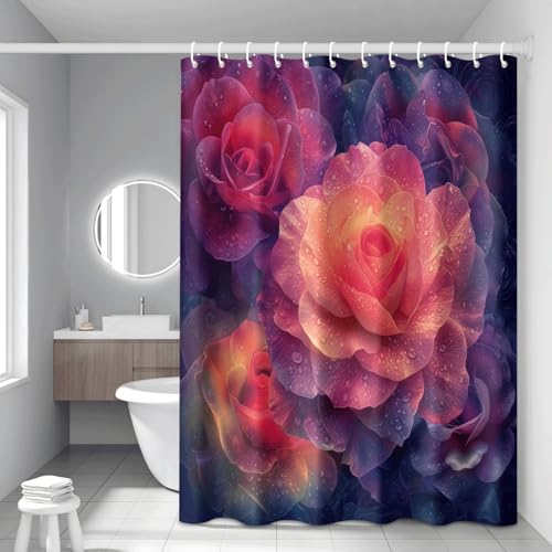 Rideau de douche polyester imperméable rideau baignoire 200x240cm