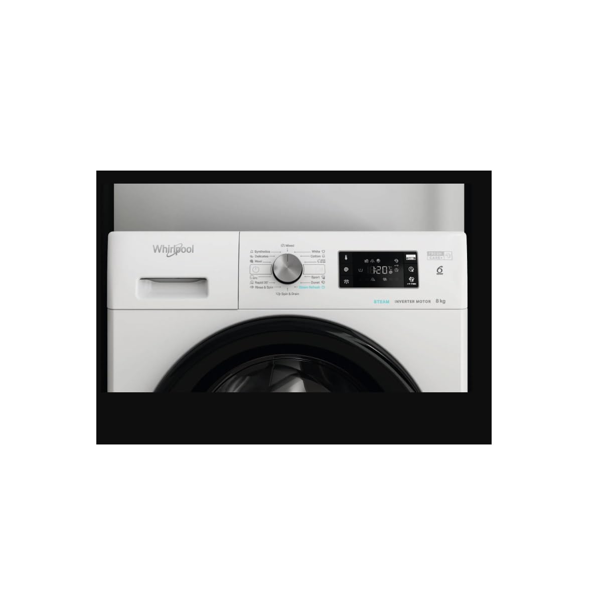 WHIRLPOOL - Lavatrice oblò 8 kg, 1400 giri/min FFB8469BVEE