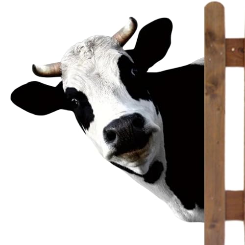Art de cour en métal vache furtive pour décoration pelouse et jardin