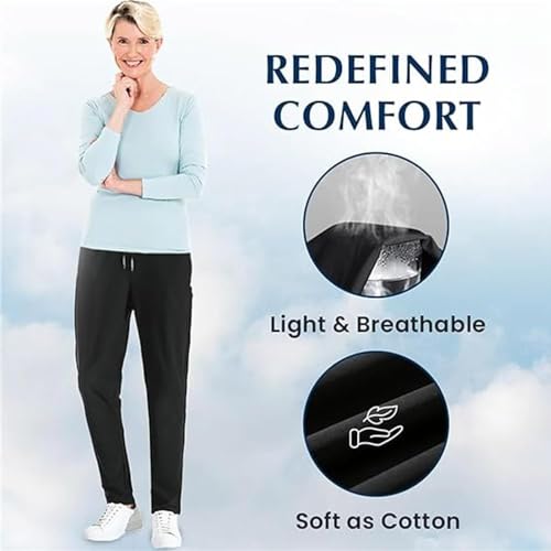 Comfysfit.Com Pant for Women, Unisex Ultra Stretch Quick Drying Pants Blue Chic Store Stretch Pants With Zippered Pocket3