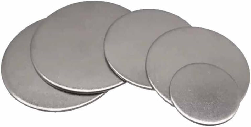 Stainless Steel Metal Round Sheet, 304 Disc 22mm-60mm Diameter 2.7mm Thickness(40mm (2Pcs))