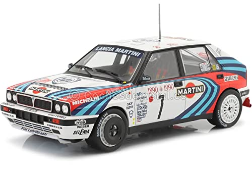 1990 Lancia Delta Integrale 16V Nº7 Auriol/Occelli Ganador Rallye Monte Carlo 1:24 IXO Models 24RAL012B Cover