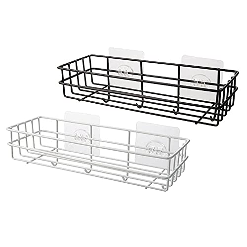 Support d'étagère suspendu de douche blanc pour rangement de cuisine - 4