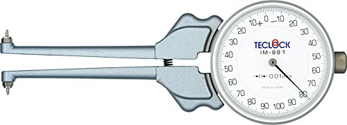 テクロック 内側キャリパゲージ IM881(測定範囲30~62mm目量0.01mm最大測定深さ75mm)