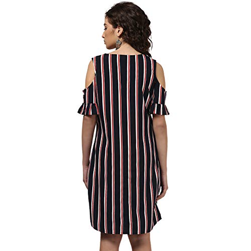 Image of Harpa Round Neck Striped Dress