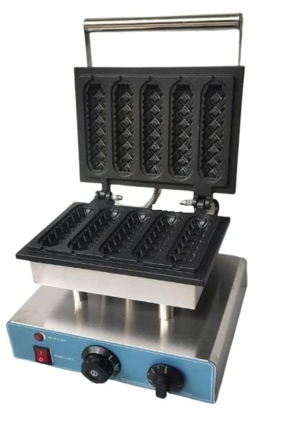 Shoppers Hub PNQ 1700W 5 Slot Heavy Duty Commercial Corn Stick Waffle Maker Machine for Ideal Heavy Use in Waffle Outlets, Hotels, Restaurants, Cafes and Catering Events-image-27