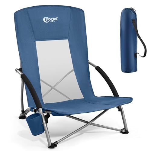 Portal Beach Chairs for Adults Camping Low Lightweight...