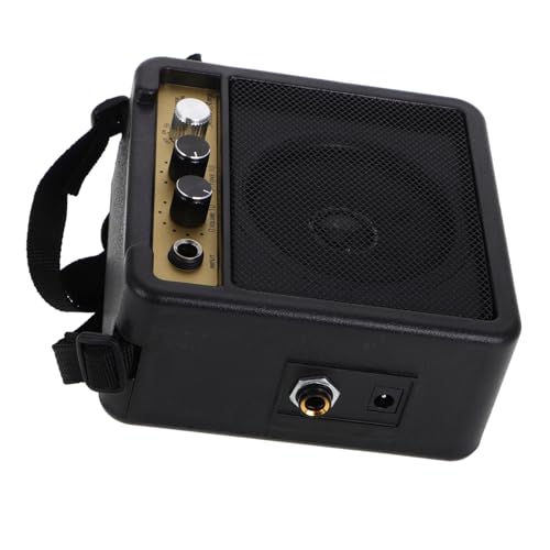 MOLUCKFU Acoustic Electric Guitar Amp 5w Mini Amplifier Guitar Speaker Audio Cable Easy to Carry Practice Amp