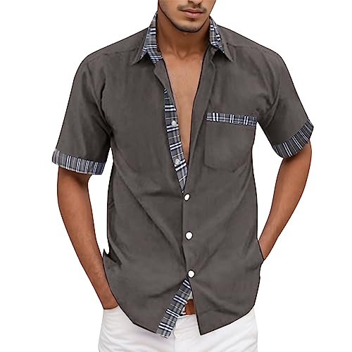 Tee Jaune Mode Homme à Carreaux, Idée Cadeau Idéal pour Lui