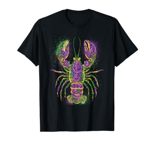 Louisiana Crawfish Mardi Gras Beads Funny Fat Tuesdays T-Shirt