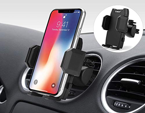 Foneso Support de téléphone portable universel pour voiture Rotation à 360 degrés Pour iPhone Xs Max, XR, X, 8, 7, 6S, Galaxy S10 S9 S7 S6, Huawei P30pro et autres smartphones
