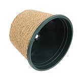 Macetas for plantas Florero en maceta Macetas Macetas de cactus al aire libre Contenedor de metal Mini macetero suculento Macetas de jardín Flor Cuerda de plástico Amarillo Decoración de escritorio Cu