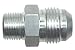 Straight -10AN Flare Male to 3/8"NPT Pipe Adapter Fitting 10 AN Bare Aluminum, AN816-10-06A