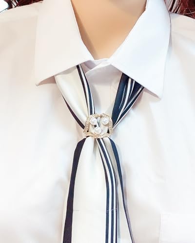 Clip de bufanda para mujer y hebilla de camisa B07 en color bronce 2