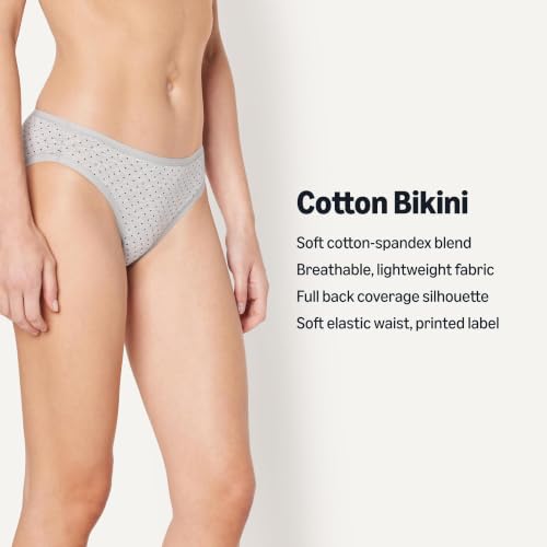 Image of Amazon Essentials Women's Cotton Spandex Bikini Brief Underwear (Available in Plus Size), Pack of 6