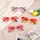 SREBIWO 4 Pack Herz Sonnenbrille, Herz Brille Hippie Gläser Retro Party Sonnenbrille Kostümzubehör für 60er 70er 80er 90er Party Foto Requisiten Geburtstagsfeier (A)